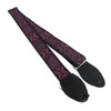 Souldier Guitar Strap "Madrid" Burgundy on Black Pattern