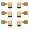 Gibson Vintage Style Tuning Machine Set 3x3 - Gold with Pearloid Buttons
