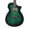 Used Ibanez AEWC16Q Acoustic Electric - Trans Emerald Burst
