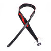 LM Garment Leather "Stage" Series F-Hole Pattern 2.5" Black Guitar Strap
