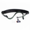 LM "Pad Style" Series 2.25" Black Leather Guitar Strap