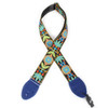 Souldier "Daisy" Blue Pattern 2" Guitar Strap with Blue Ends