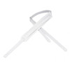 Levy's M11-WHT  Leather Guitar Strap 3/4" with 1 3/4" Movable Pad & Buckle Adjustment White