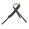Levy's M11 Leather Guitar Strap 3/4" with 1 3/4" Movable Pad & Buckle Adjustment  Navy Blue - ccm01
