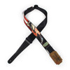 Levy's MPFS2-001 Polyester Guitar Strap 2" with Acrobat Skull Dress Print Freak Show Design - ccm01