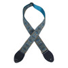 Souldier "Arabesque" Turquoise 2" Guitar Strap with Navy Ends