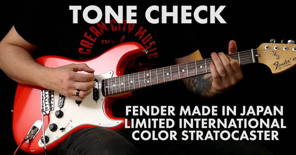 TONE CHECK: Fender Made In Japan Limited International Color Stratocaster