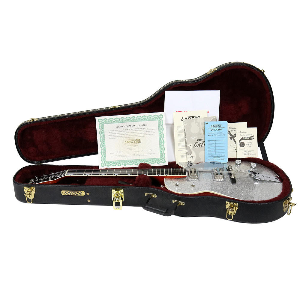 2006 Gretsch G6129 Silver Jet Electric Guitar Silver Sparkle