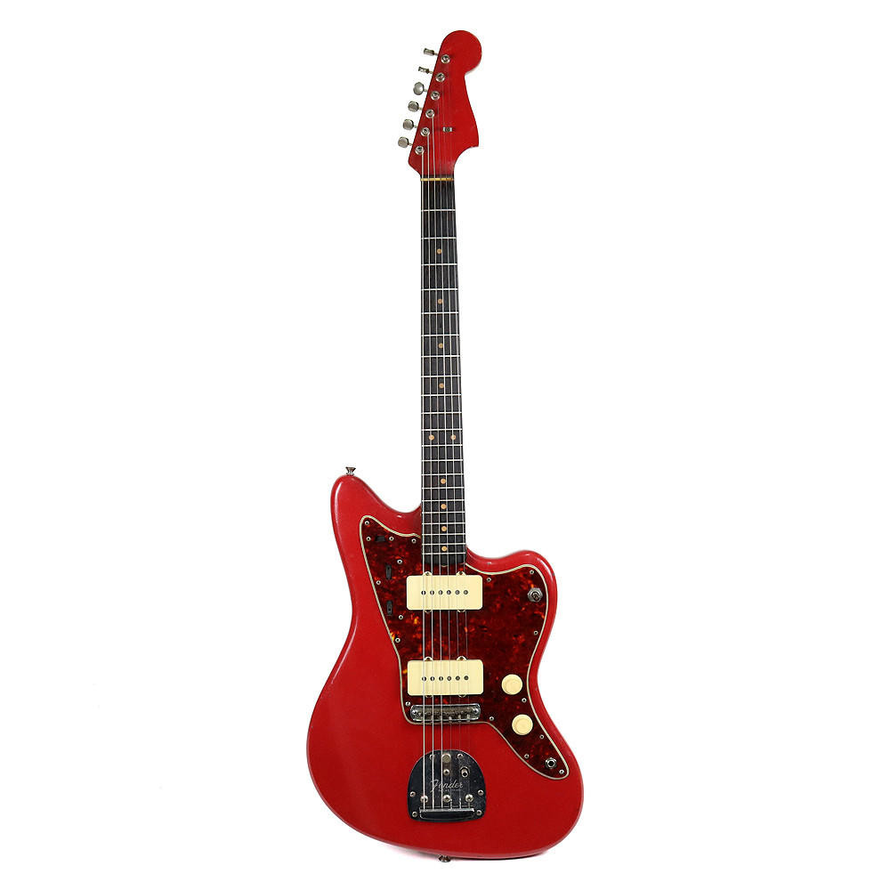 Vintage 1962 Fender Jazzmaster Electric Guitar Refinished Red Vintage 1962 Fender Jazzmaster Electric Guitar Refinished Red