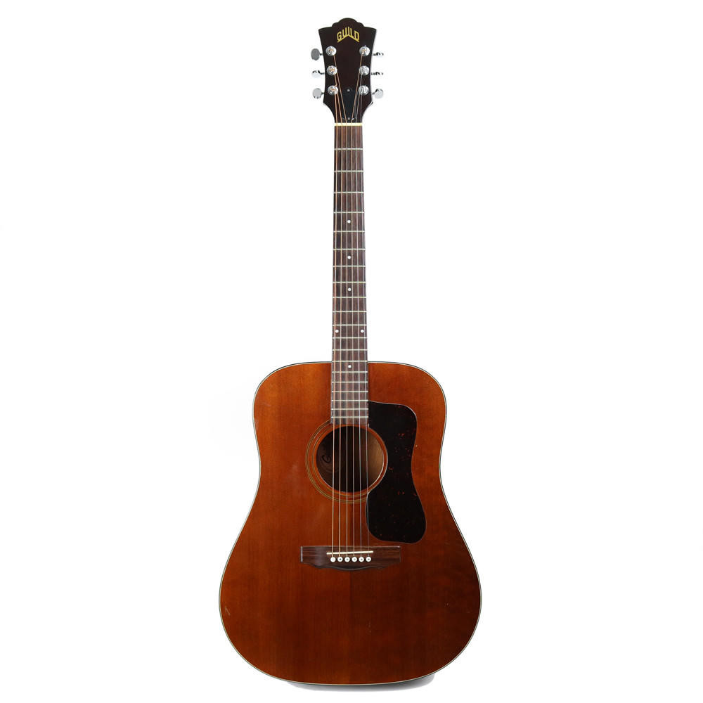 1980 Guild D-25M All-Mahogany Dreadnought Acoustic Guitar in