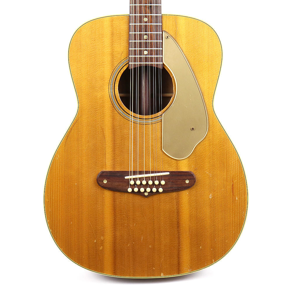 Vintage 1960's Fender Villager 12-String Acoustic Guitar Natural