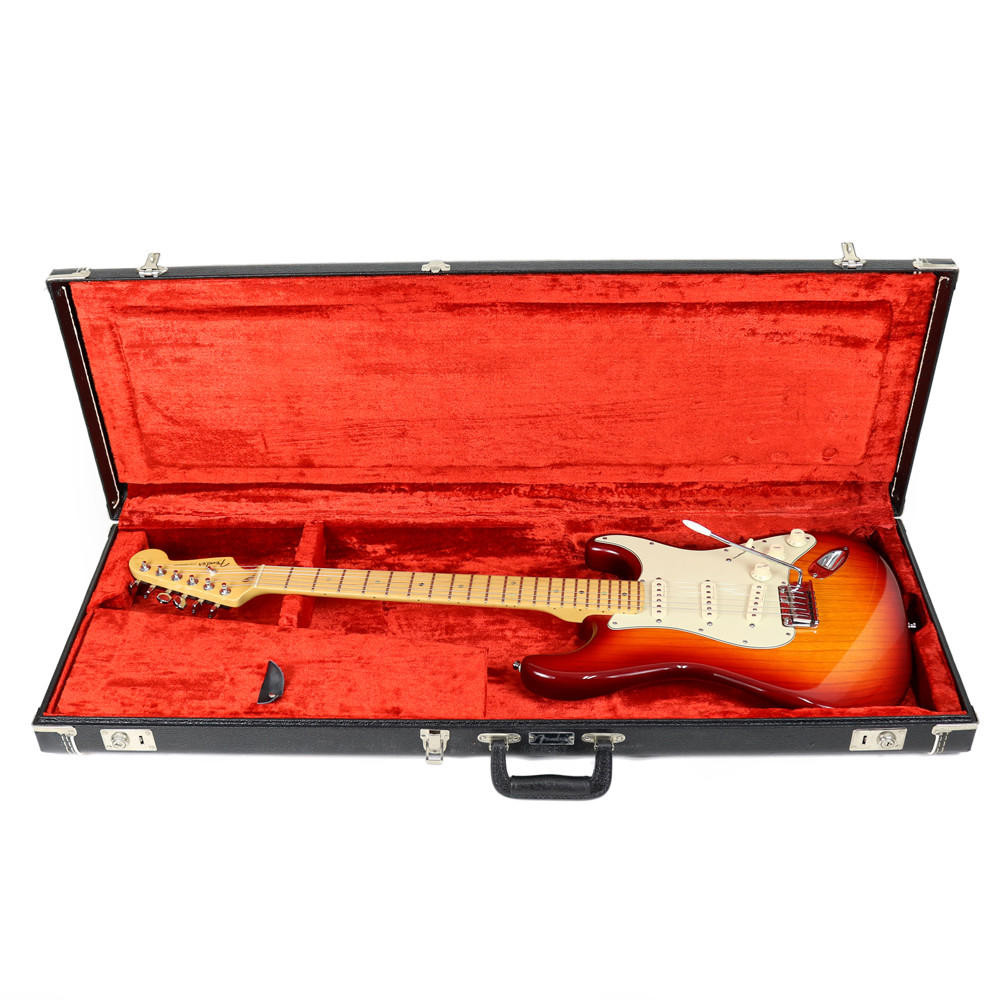 2002 Fender American Deluxe Stratocaster in Aged Cherry Burst