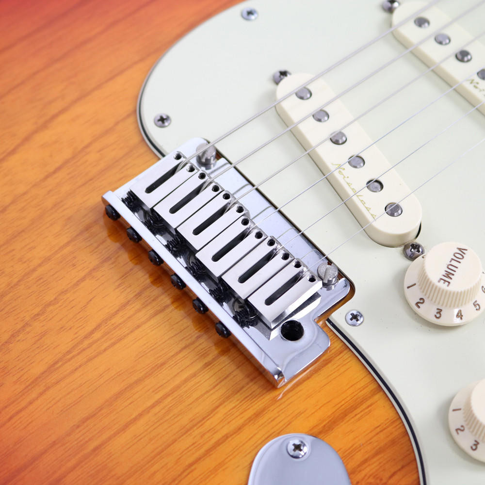 2002 Fender American Deluxe Stratocaster in Aged Cherry Burst