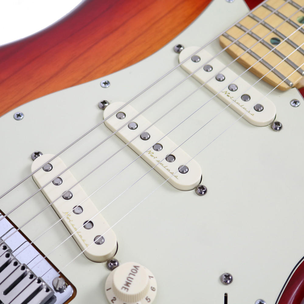 2002 Fender American Deluxe Stratocaster in Aged Cherry Burst