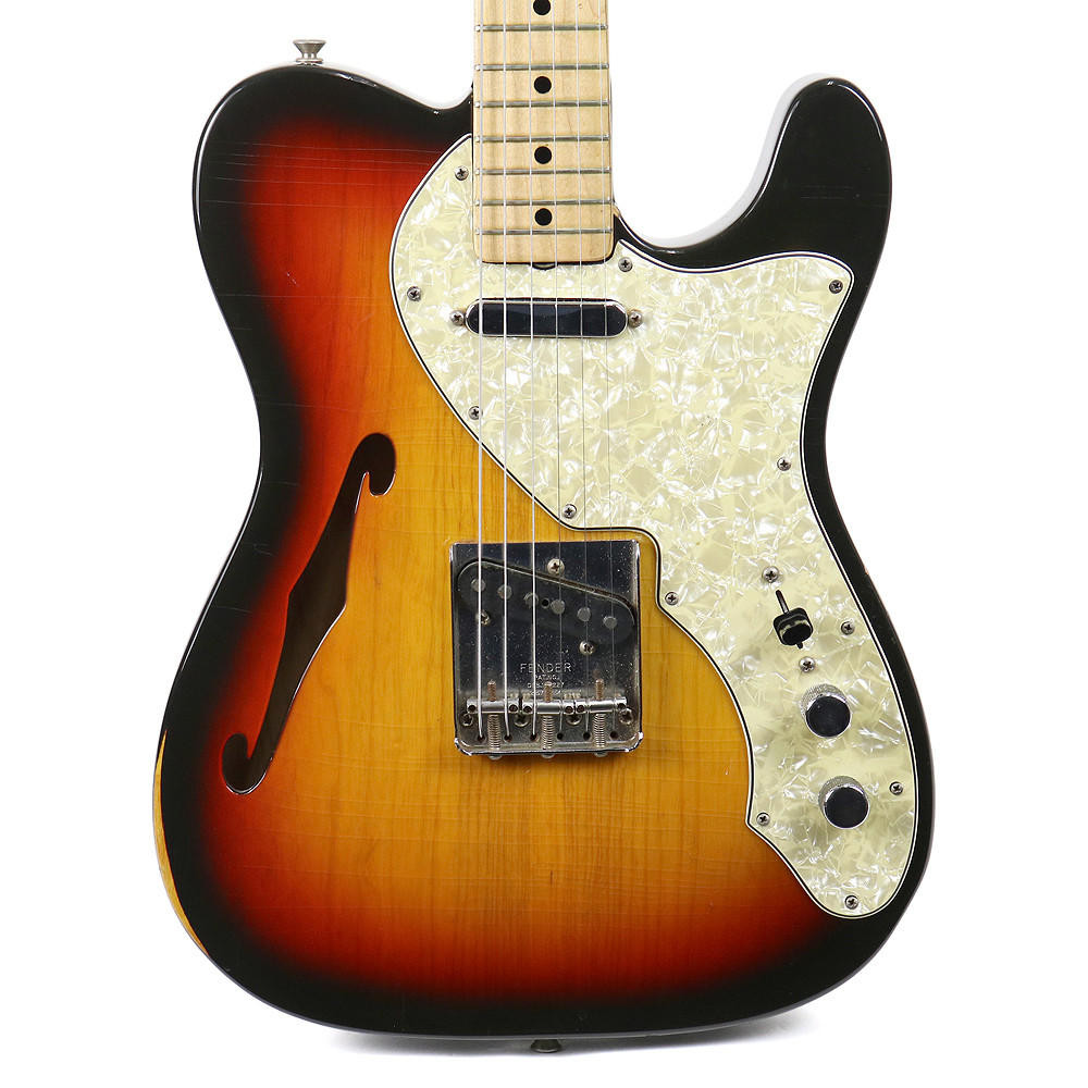 Rare Vintage Fender Telecaster Thinline Sunburst 1969 | Cream City