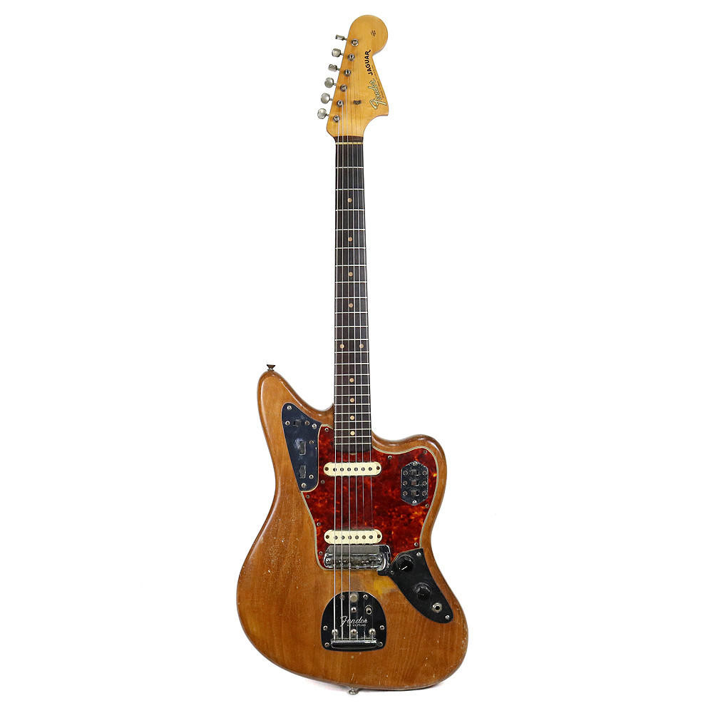 Vintage 1962 Fender Jaguar Electric Guitar Stripped Finish | Cream