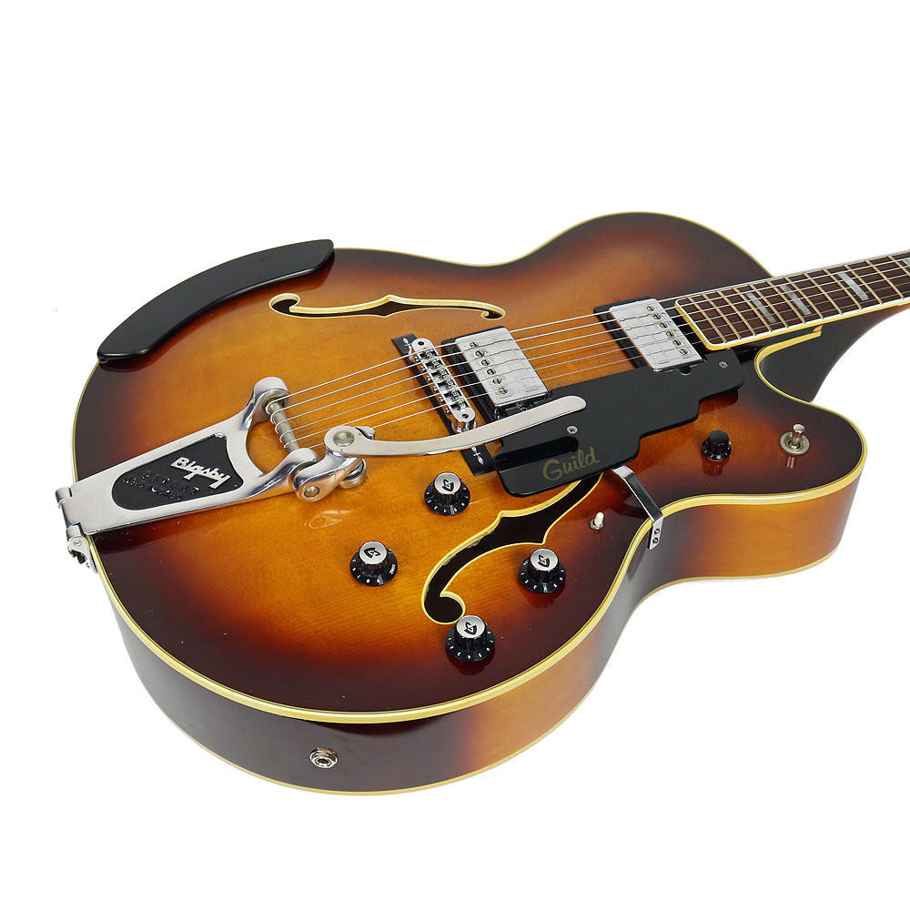 ギター Guild X-175B Guild X-175B Manhattan Hollowbody Archtop Electric Guitar With