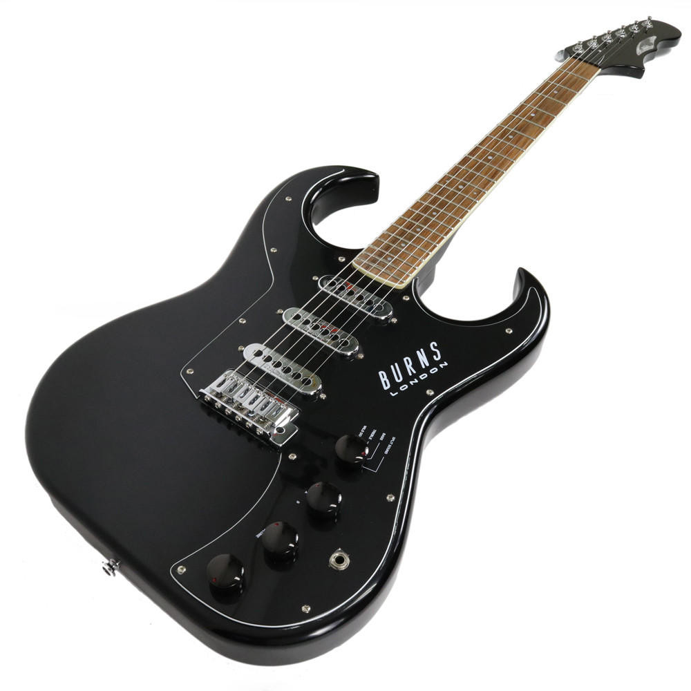 Burns Bison 62 ブラック ケース付 Used Burns London 62 Bison Reissue in Black | Cream City Music