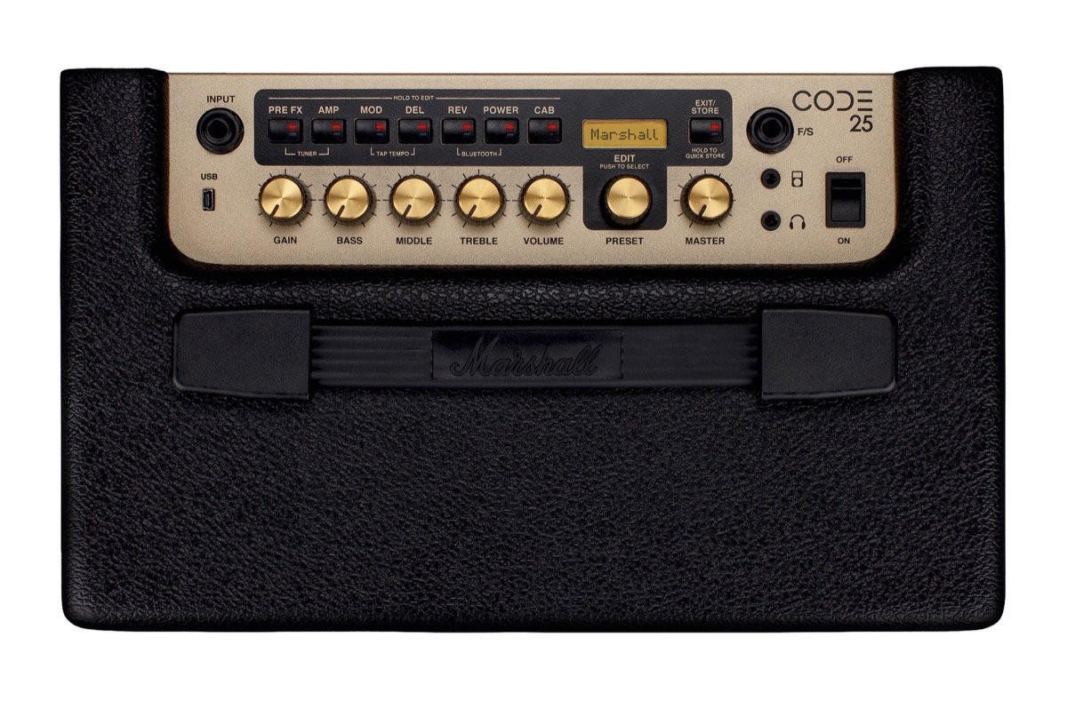 Marshall Code 25W 1x10 Digital Modeling Guitar Combo Amp | Cream