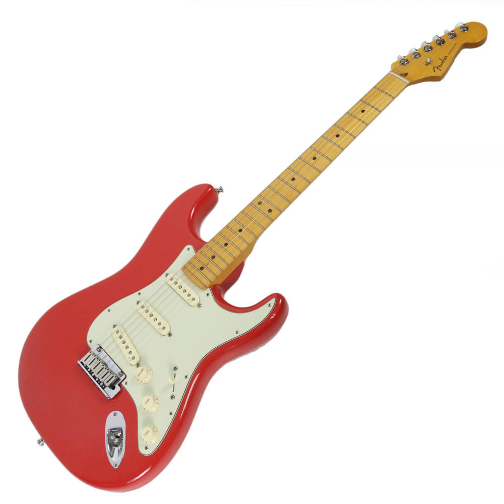 2014 Fender American Deluxe Stratocaster V Neck in Fiesta Red