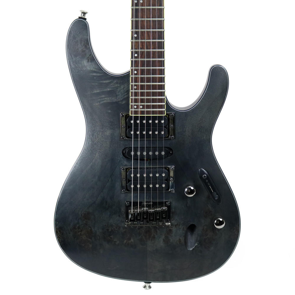 2015 Ibanez S771PB S Series Electric Guitar in Transparent Grey