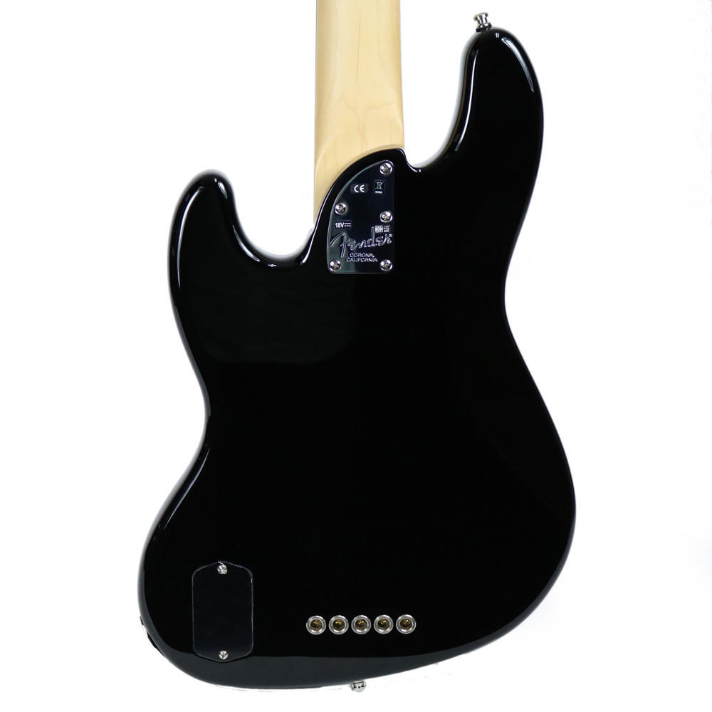 2016 Fender American Elite 5-String Jazz Bass V in Black | Cream