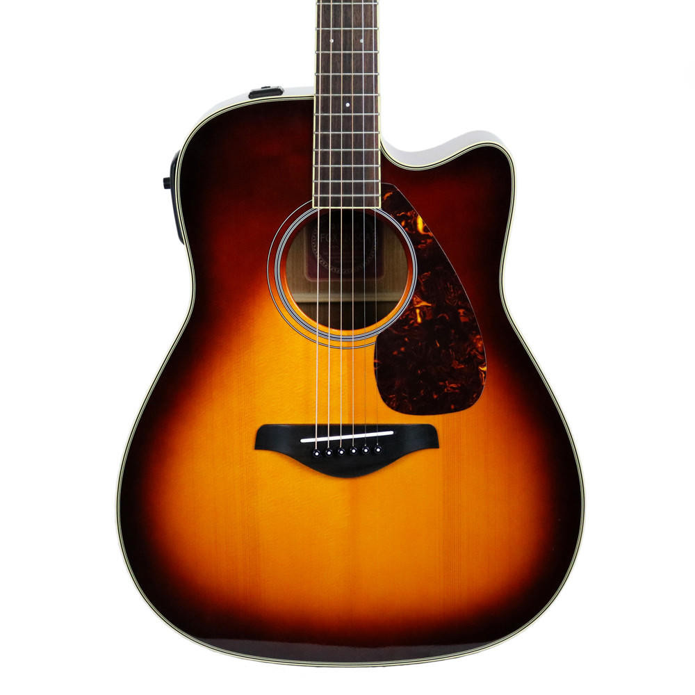 Used Yamaha FGX720SCA Acoustic Electric Guitar in Brown Sunburst