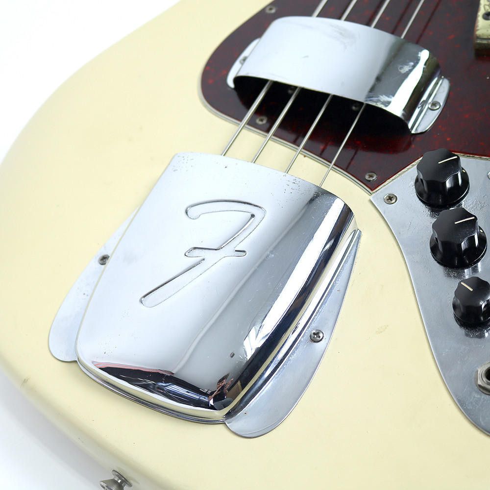 1969 Fender Jazz Bass Refinished Olympic White | Cream City Music