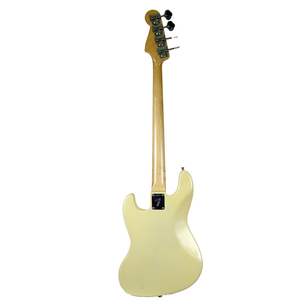 1969 Fender Jazz Bass Refinished Olympic White | Cream City Music