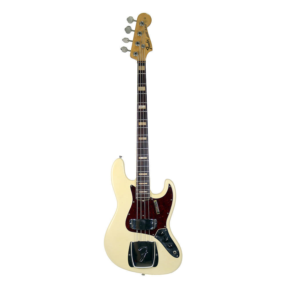 1969 Fender Jazz Bass Refinished Olympic White | Cream City Music