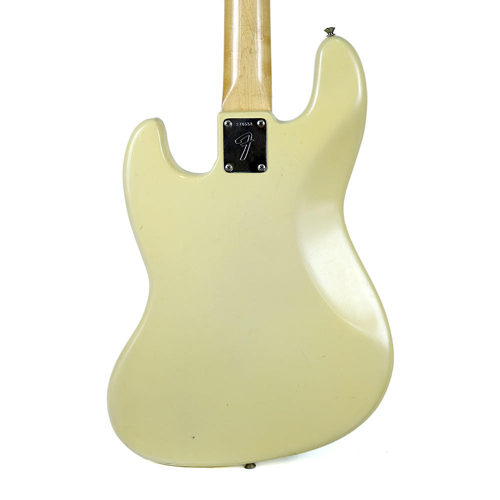 1969 Fender Jazz Bass Refinished Olympic White | Cream City Music