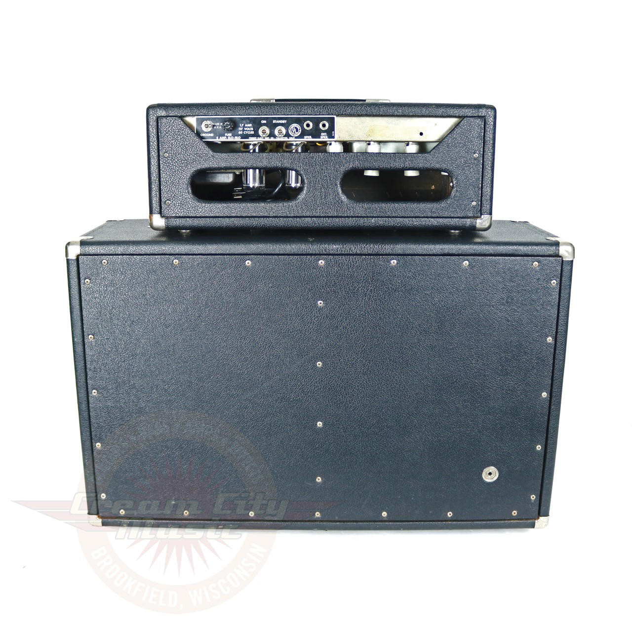 Vintage 1965 Fender Bassman 50W 2x12 Tube Amp Stack 6G6-B
