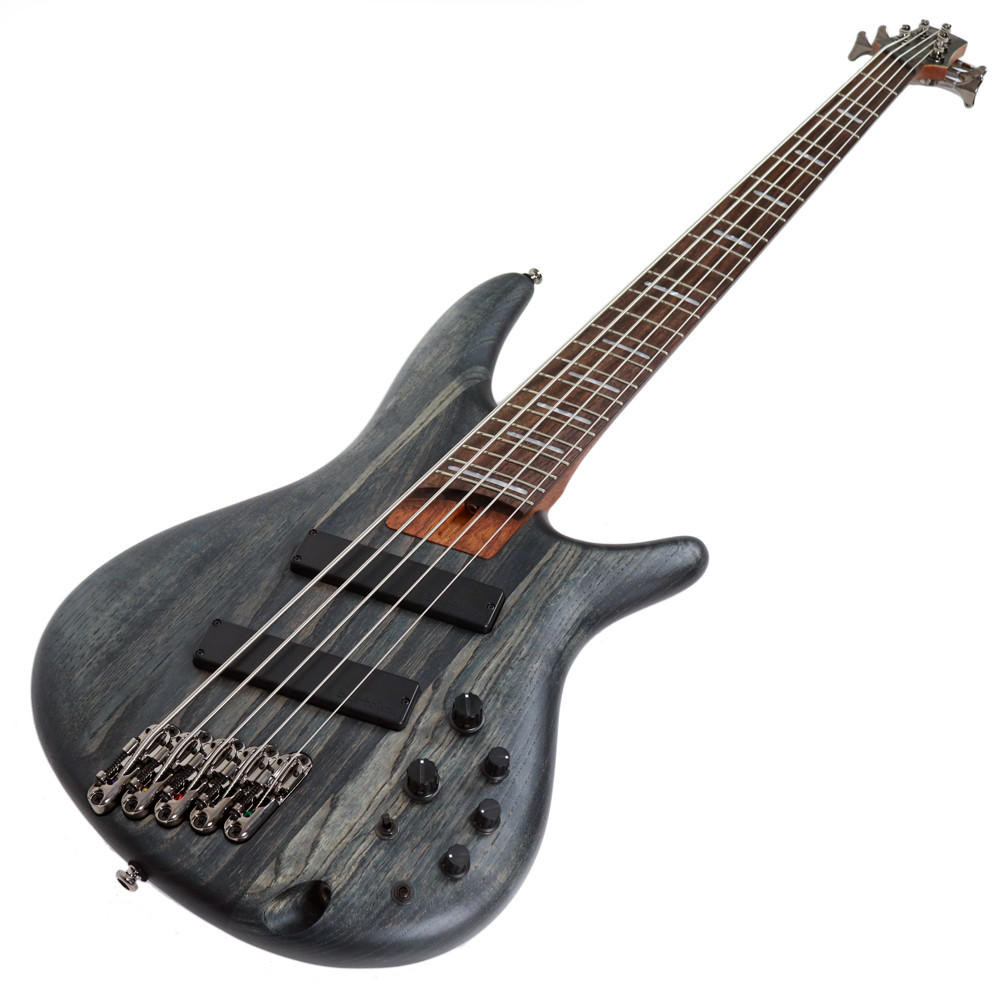 5弦ファンドフレット Ibanez SRFF805 Black Stained Ibanez SRFF805 5-String Fanned Fret Electric Bass in Black Stained