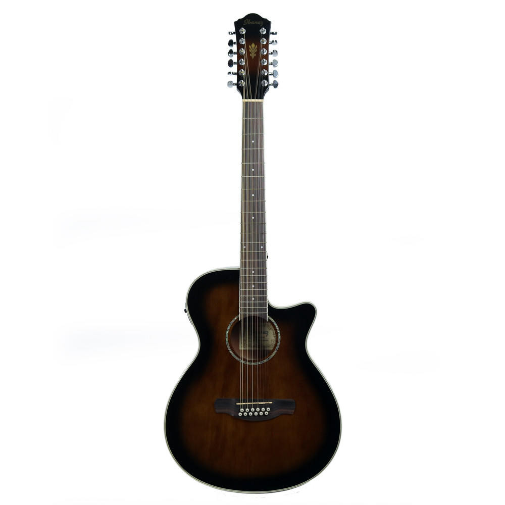 Ibanez AEG1812II 12-String Acoustic Electric Guitar in Dark Violin