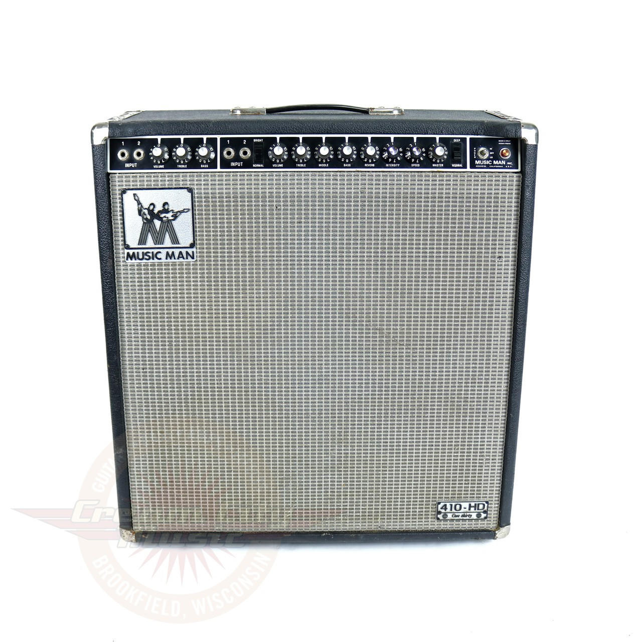 Vintage 1977 Music Man HD-130 4x10 130W Tube Combo Amp | Cream