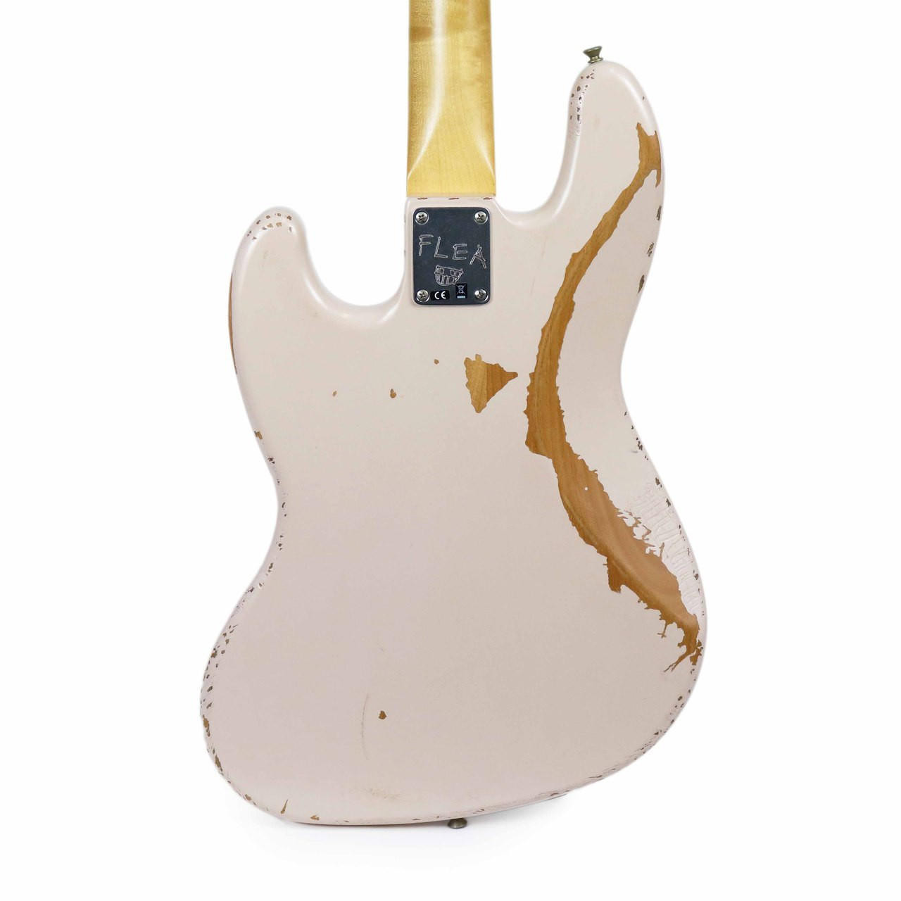 Fender Flea Jazz Bass Roadworn with Rosewood Fingerboard in Shell