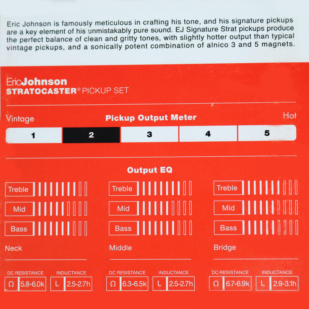 Fender Eric Johnson Signature Stratocaster Pickup Set | Cream City