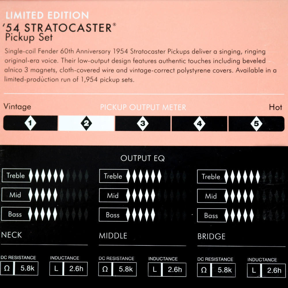 フェンダー ピュア ヴィンテージ 54 ピックアップ Fender Pure Vintage Limited Edition '54 Stratocaster Pickup Set