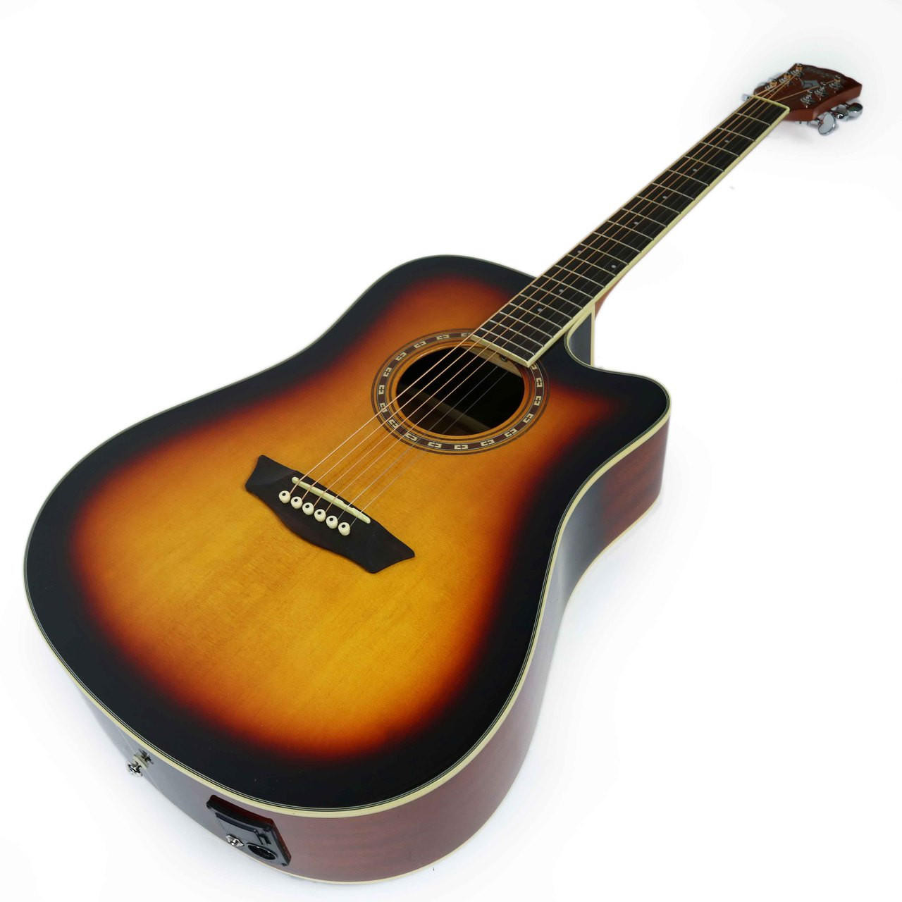 washburn tobacco sunburst Washburn WD7SCEATB Harvest Series Acoustic Electric Guitar in Tobacco  Sunburst