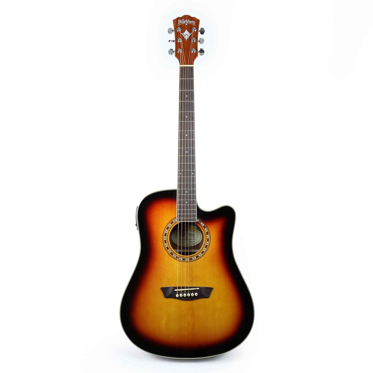 Washburn WD7SCEATB Harvest Series Acoustic Electric Guitar in