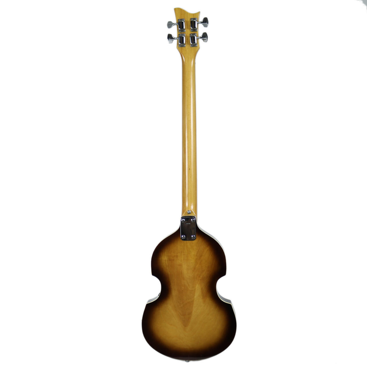 Used Kimberly Violin Electric Bass Guitar in Sunburst Finish Made