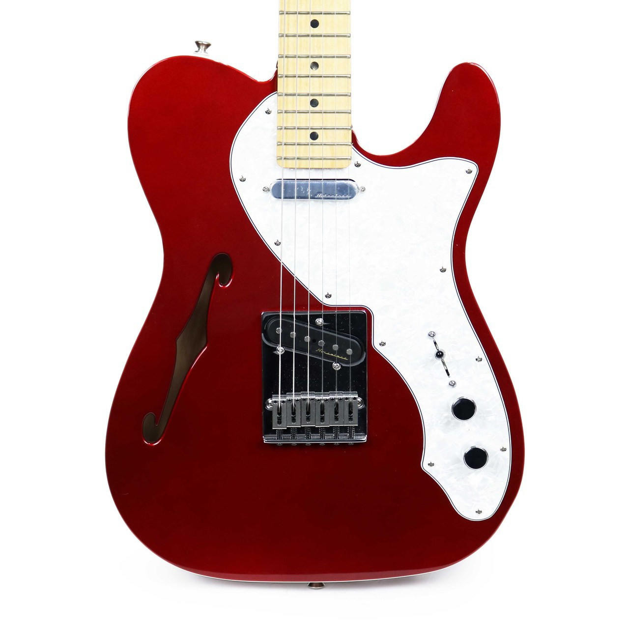 Fender Deluxe Telecaster Thinline Maple - Candy Apple Red | Cream