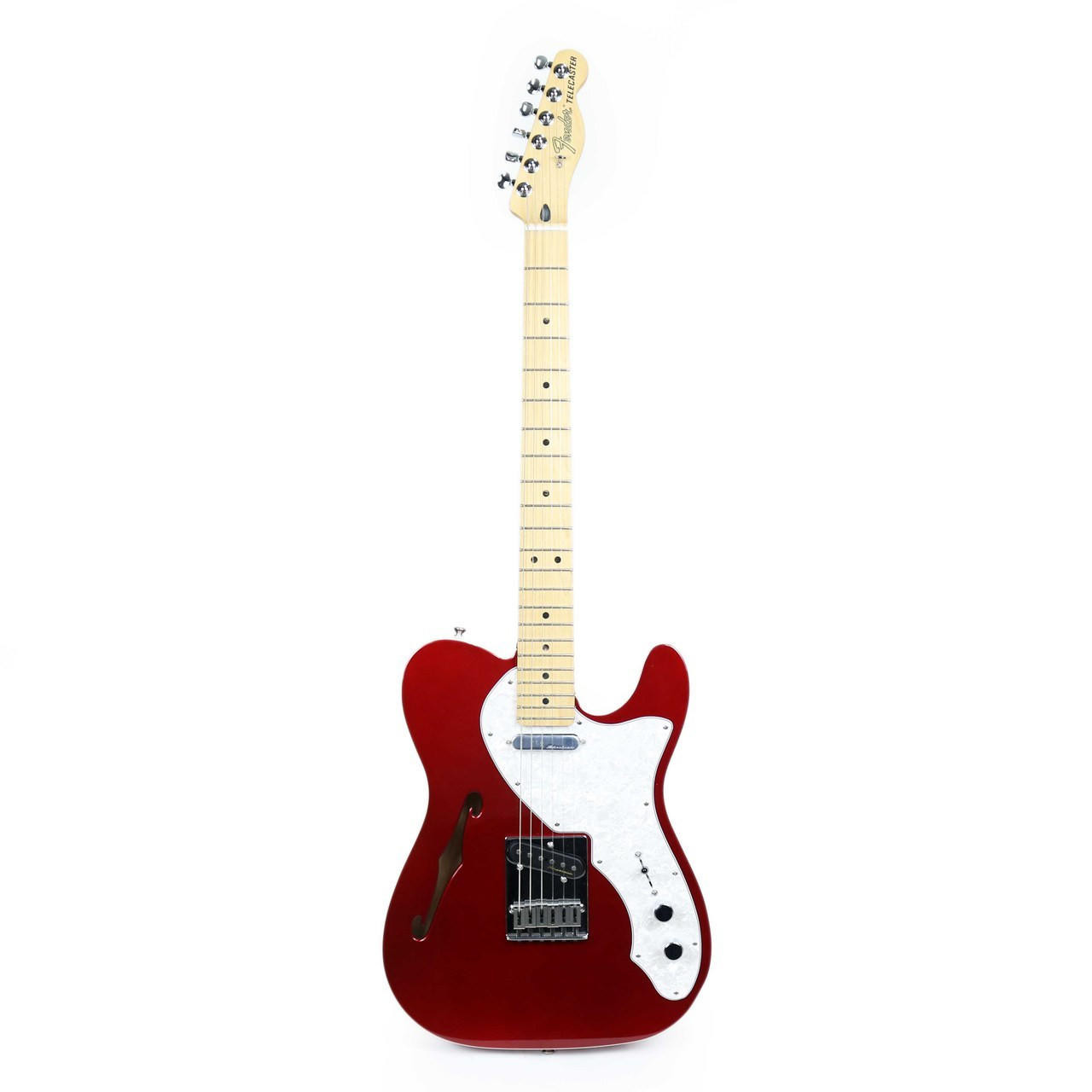 Fender Deluxe Telecaster Thinline Maple - Candy Apple Red | Cream