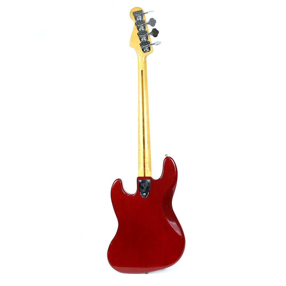 Vintage 1980 Fender Jazz Bass Trans Red Finish | Cream City Music