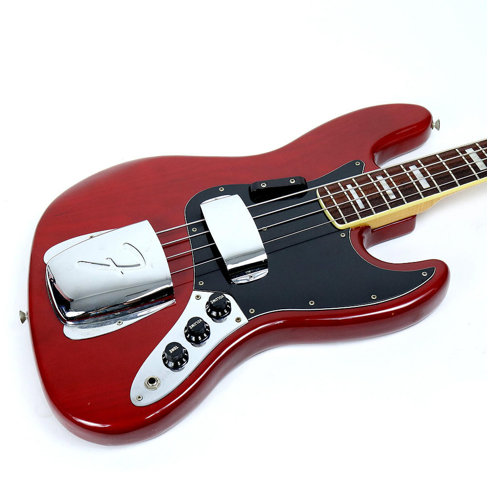 Vintage 1980 Fender Jazz Bass Trans Red Finish | Cream City Music