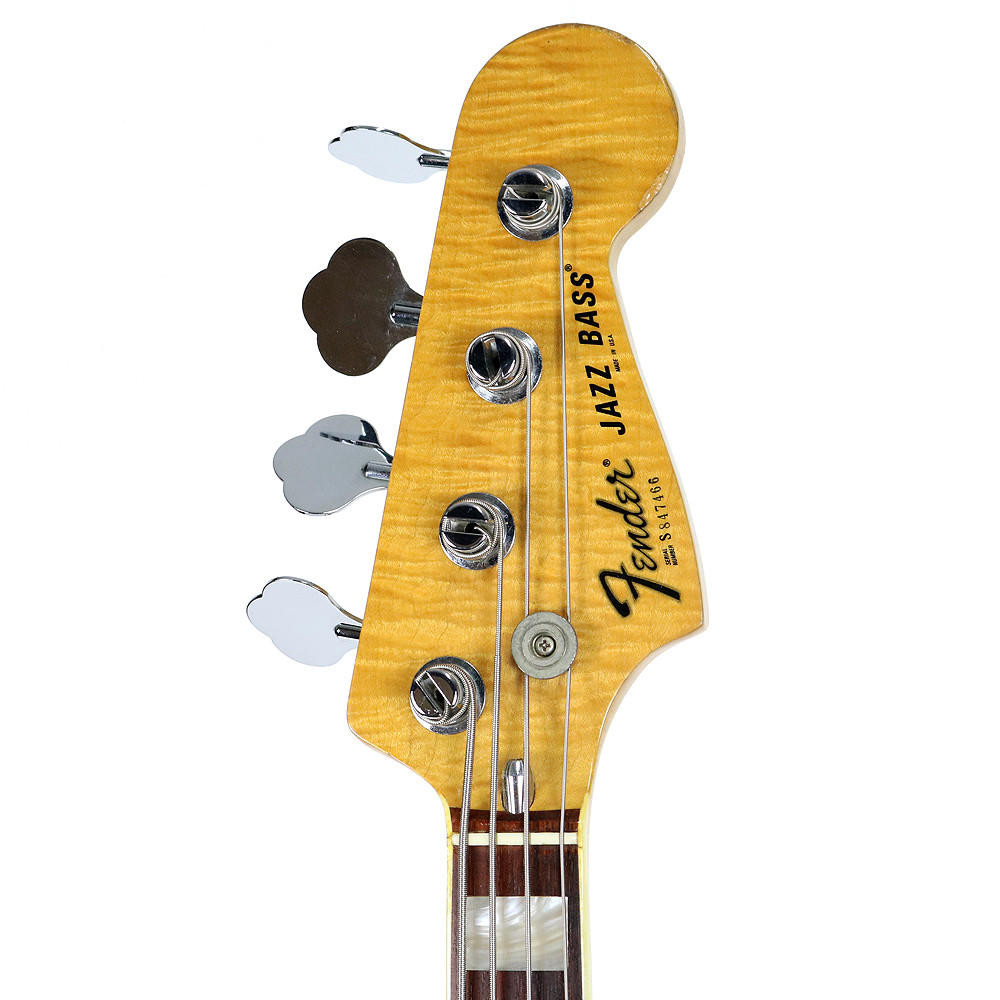 Vintage 1980 Fender Jazz Bass Trans Red Finish | Cream City Music
