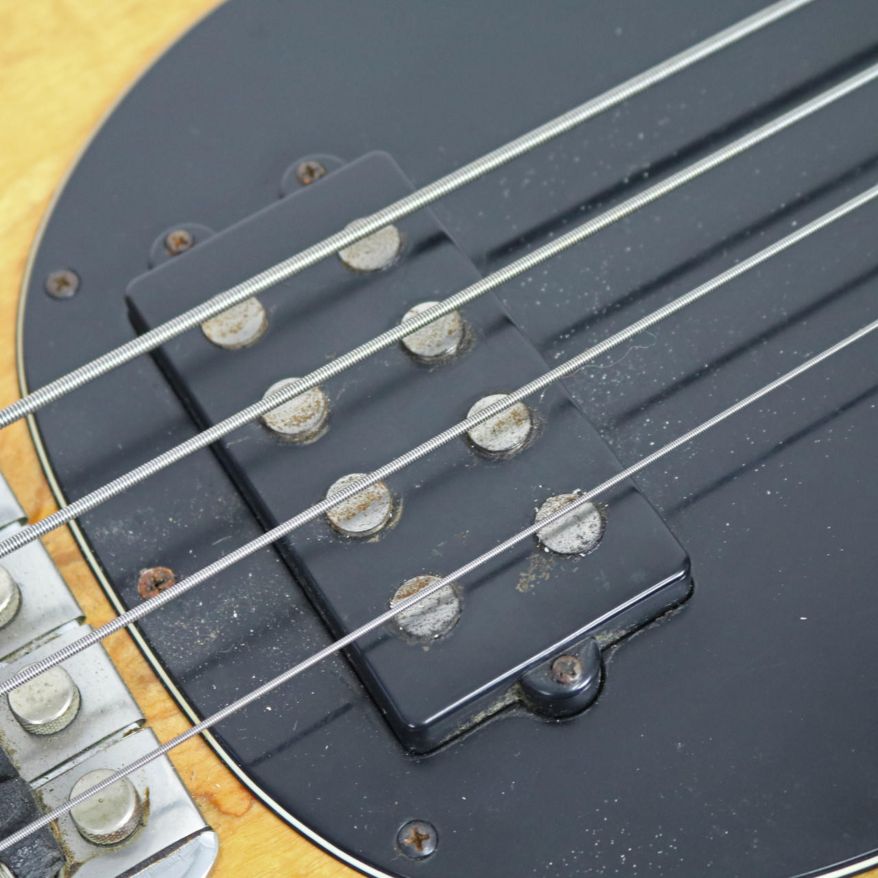 1990 Ernie Ball Music Man Stingray 4 Bass Guitar Natural Finish