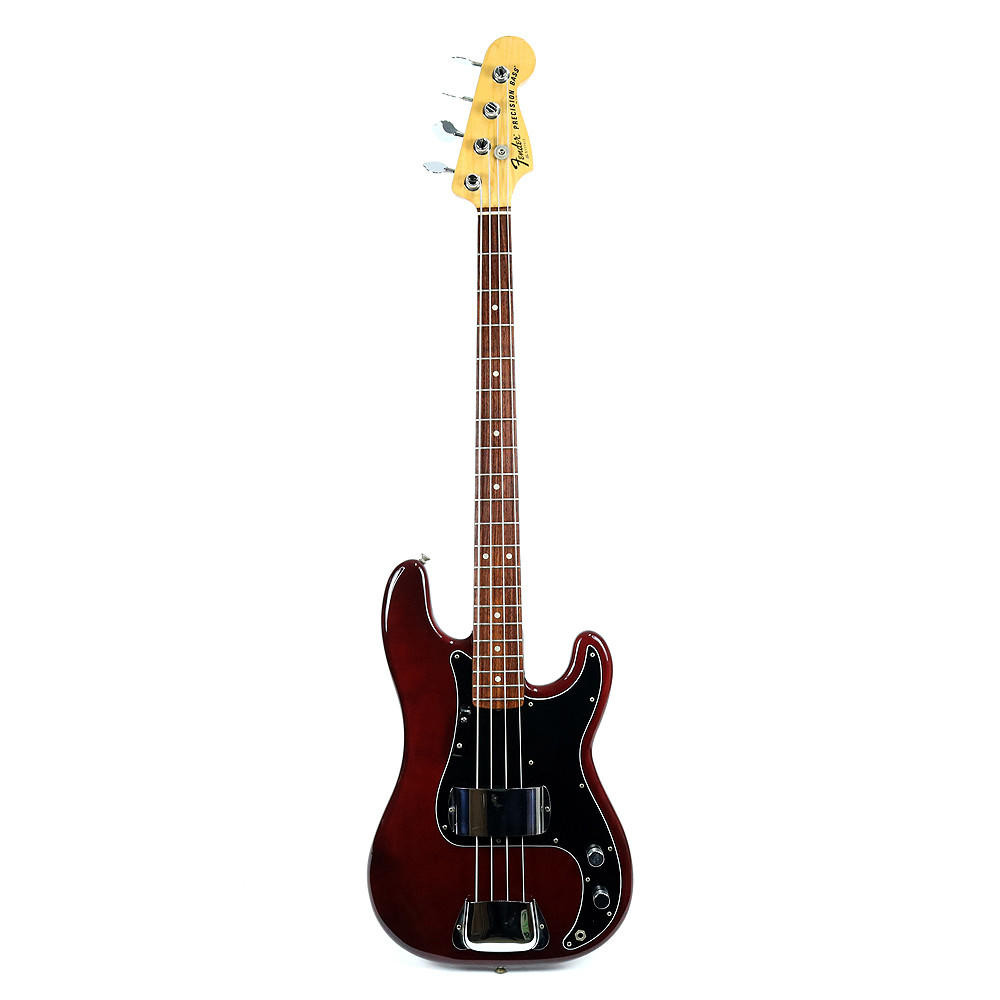 Vintage 1978 Fender Precision Bass Burgundy Finish | Cream City Music
