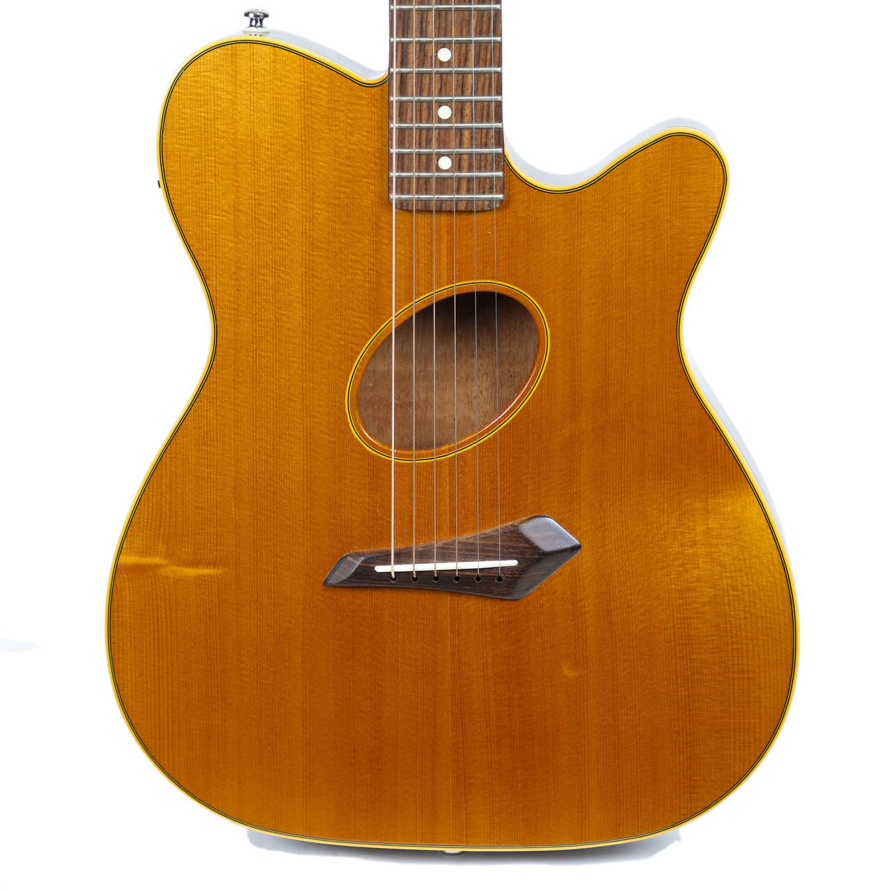 1990's Fender Telecoustic Acoustic Electric Guitar Natural Finish