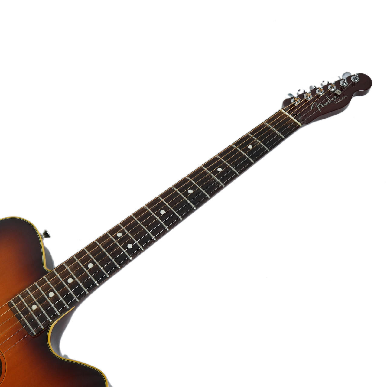 1990's Fender Telecoustic Acoustic Electric Guitar Sunburst Finish